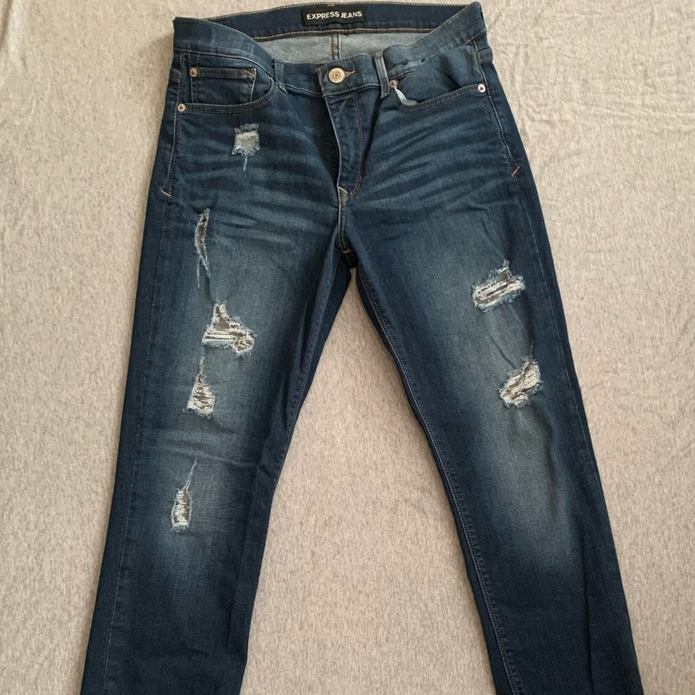 Express Ripped Skinny Jeans